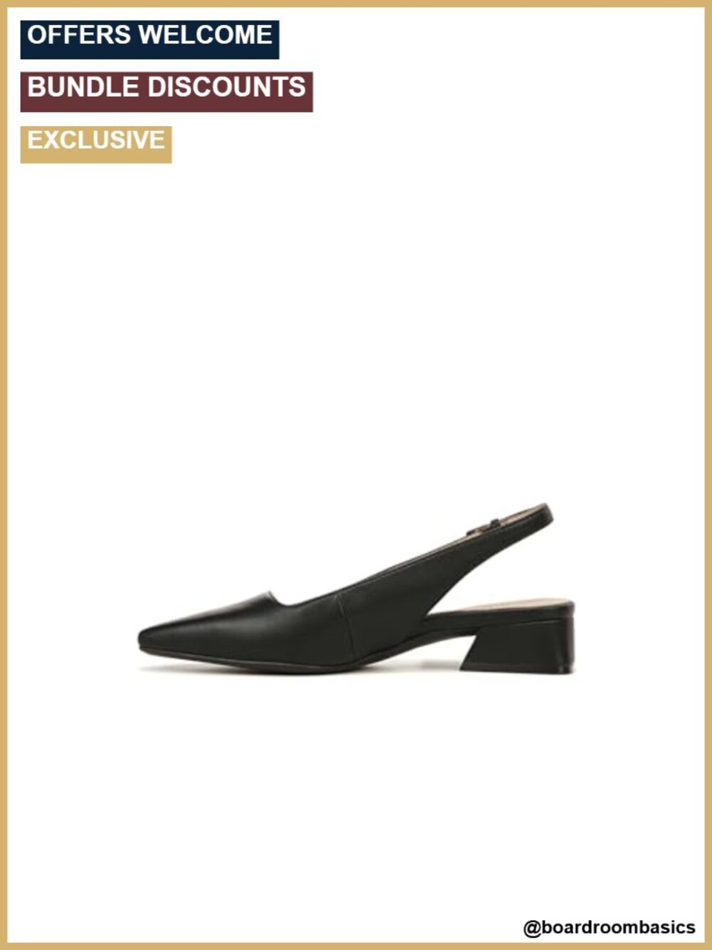 Naturalizer Women's Ginger Snip Toe Slingback Pump with Contour+ Comfort Block